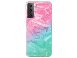 Capa Rosa/Verde para Samsung Galaxy S22 5G