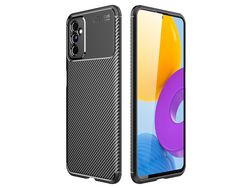 Capa para Samsung Galaxy M52 5G(TPU e PU - Preto)