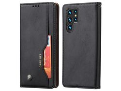Capa para Samsung Galaxy S22 Ultra(PU - Preto)