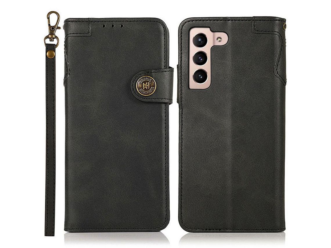Capa para Samsung Galaxy S22(PU - Preto)