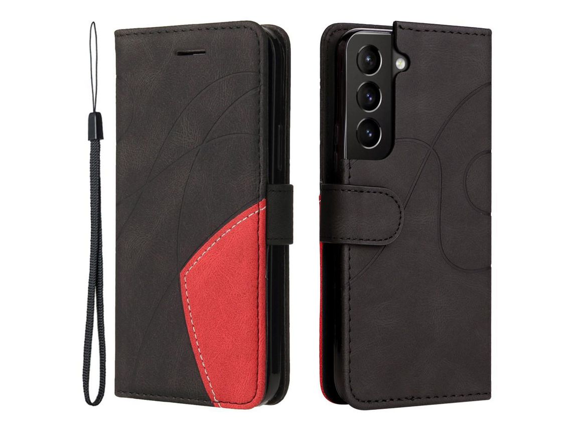 Capa para Samsung Galaxy S22(PU - Preto)