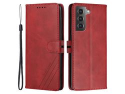 Capa para Samsung Galaxy S22(PU - Vermelho)