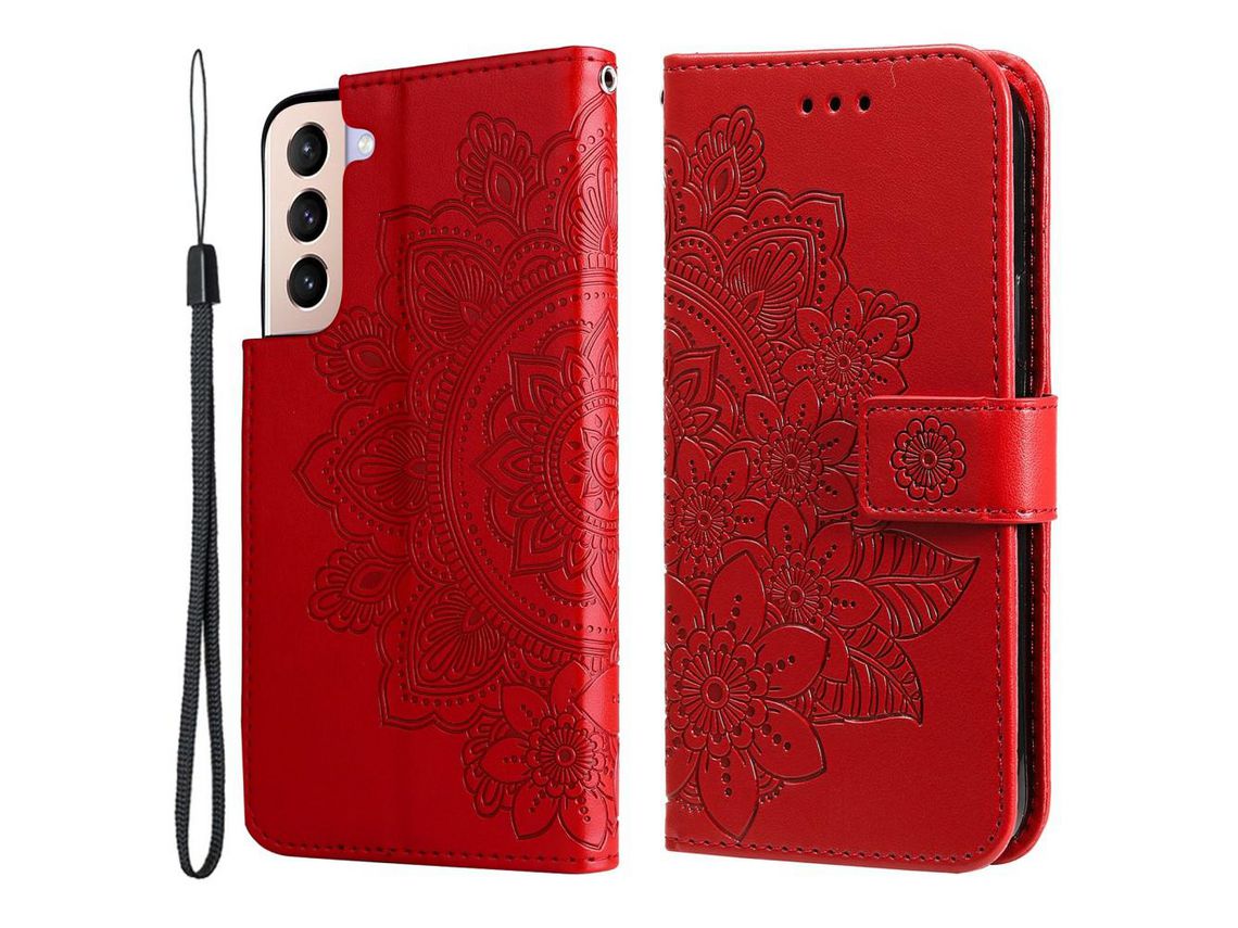 Capa para Samsung Galaxy S22 Pro(PU - Vermelho)