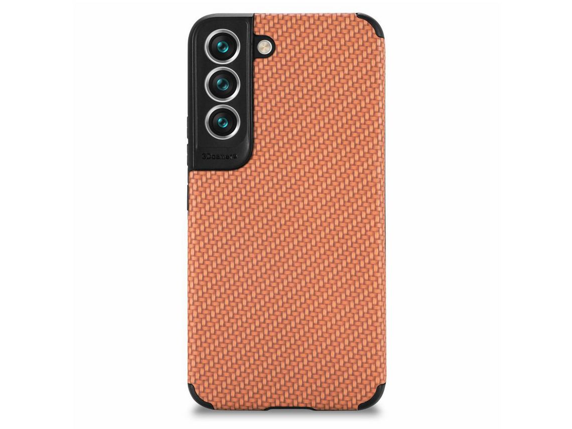 Capa para Samsung Galaxy S21 Fe 5G(TPU e PU - Rosa)