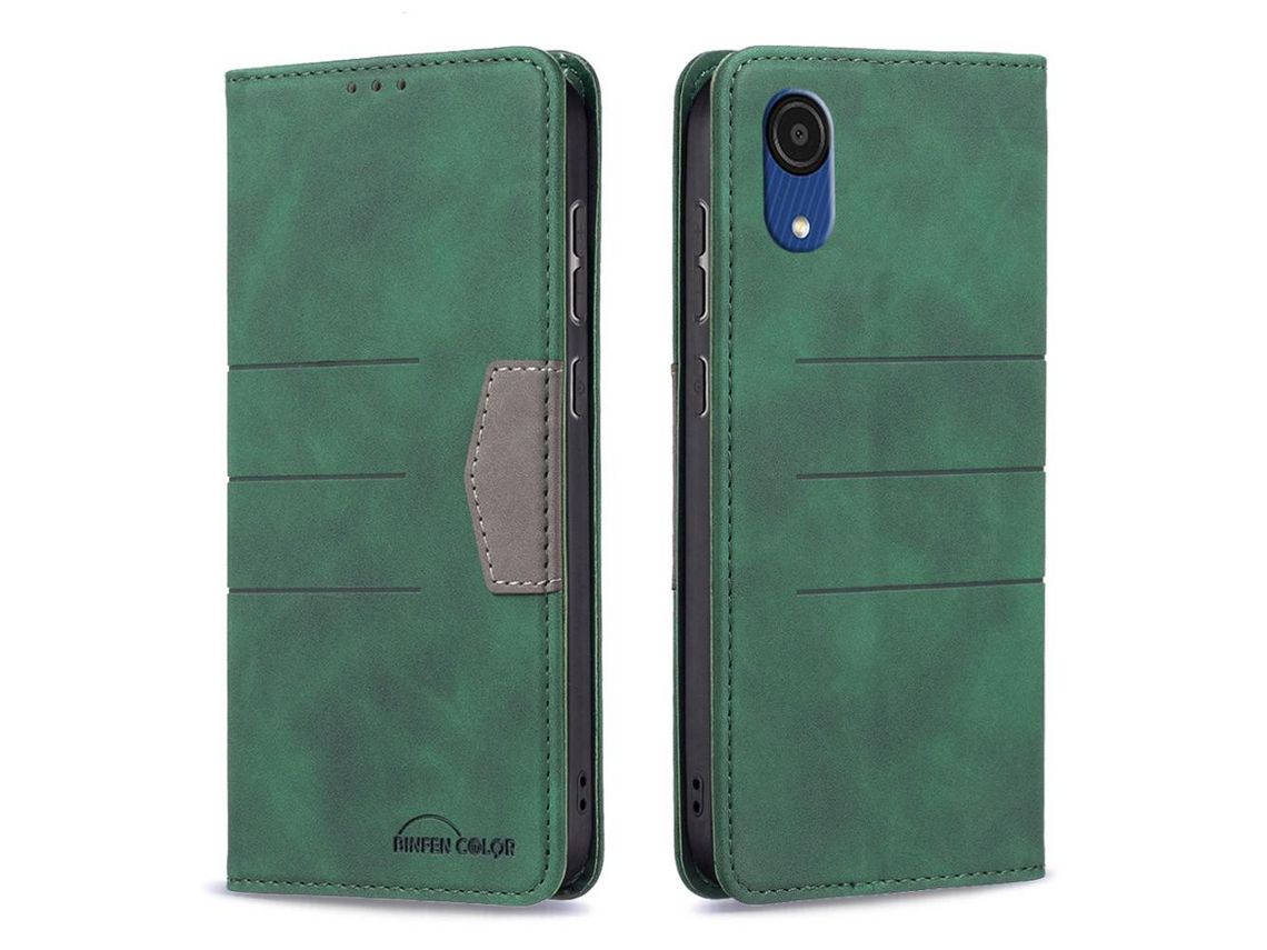 Capa para Samsung Galaxy A03 Core(PU - Verde)