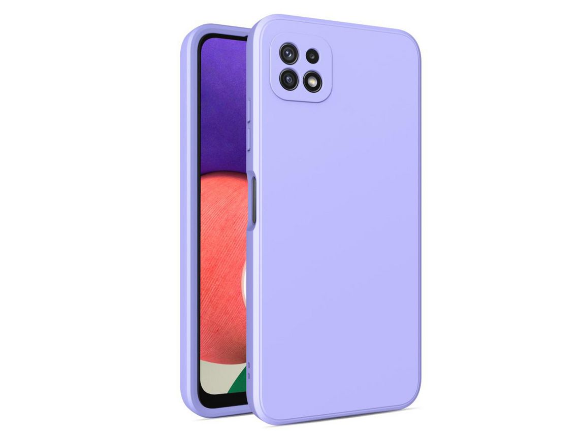 Capa para Samsung Galaxy A22 5G (Eu Version)(TPU e PU - Rosa)