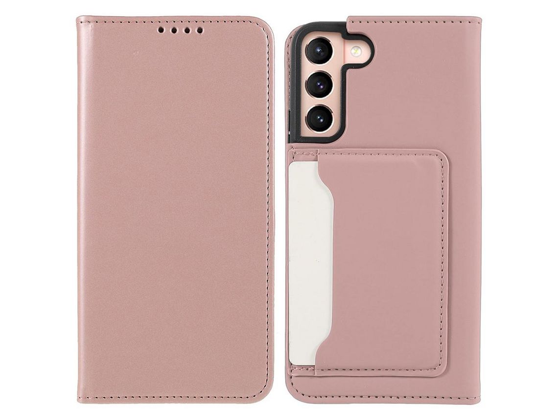 Capa para Samsung Galaxy S22(PU - Rosa)