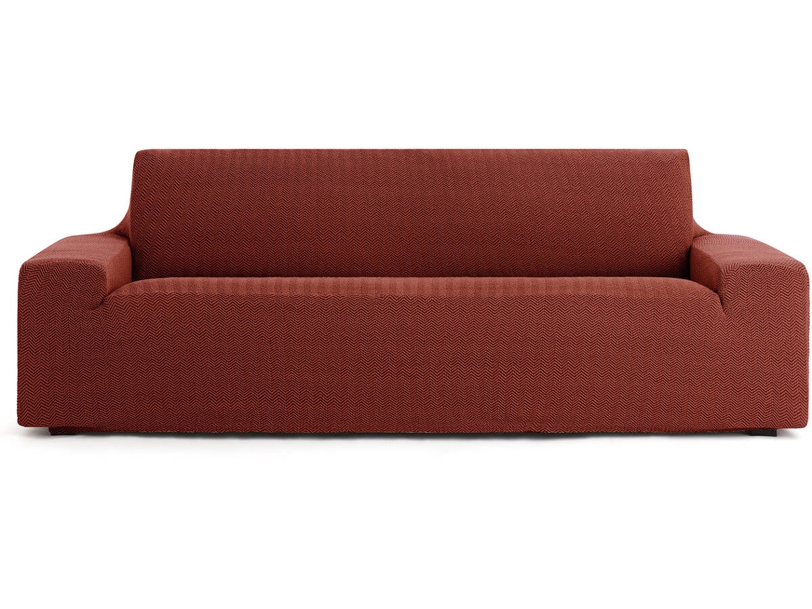 Capa de Sofá 3 Lugares EYSA Premium Jaz Tecido Multielástico (260 x 70 x 120 cm - Poliéster e Algodão - Caldera)
