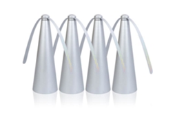 Repelente Ventilador Repelente de Moscas 4 Peças Mata Insetos para Ambientes Externos e Internos Prata F146