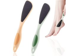 Kit De 2 Removedores De Calos Para Os Pés Laranja Verde Cuidados Com Os Pés*