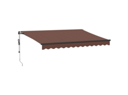 Retractable Awning, Retractable Awnings Vidaxl Marrom Tecido (350 X 250 Cm)