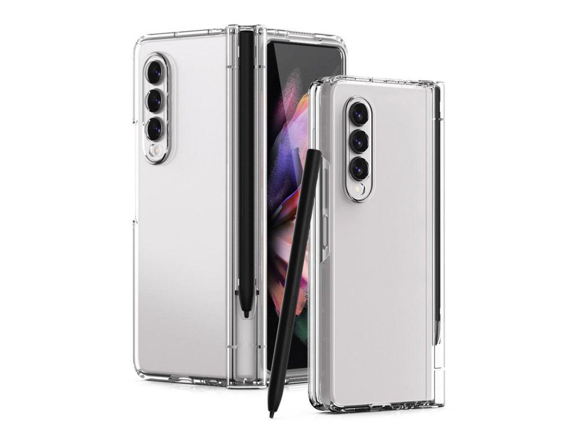 Capa para Samsung Galaxy Z Fold3 5G (TPU e PU - Multicor)