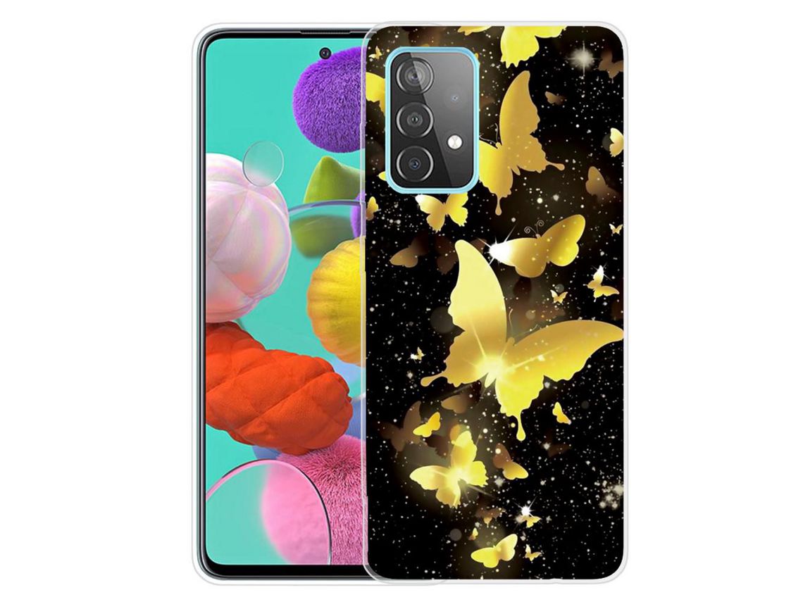 Capa para Samsung Galaxy A13 4G (TPU e PU - Multicor)