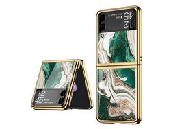 Capa para Samsung Galaxy Z Flip3 5G (TPU e PU - Multicor)