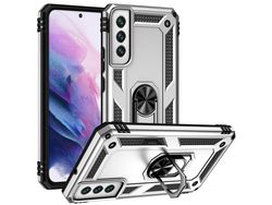 Capa à Prova de Choque para Samsung Galaxy S22 (TPU e PU - Multicor)