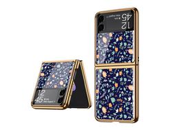 Capa para Samsung Galaxy Z Flip3 5G (TPU e PU - Multicor)