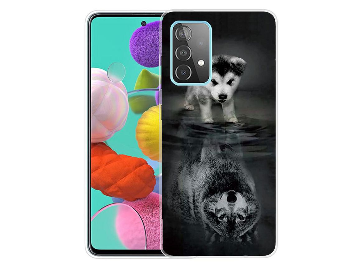 Capa para Samsung Galaxy A13 4G (TPU e PU - Multicor)