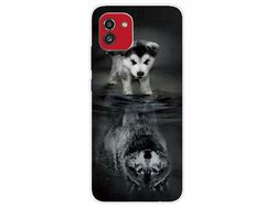 Capa para Samsung Galaxy A03 (164.2 X 75.9 X 9.1Mm) (TPU e PU - Multicor)