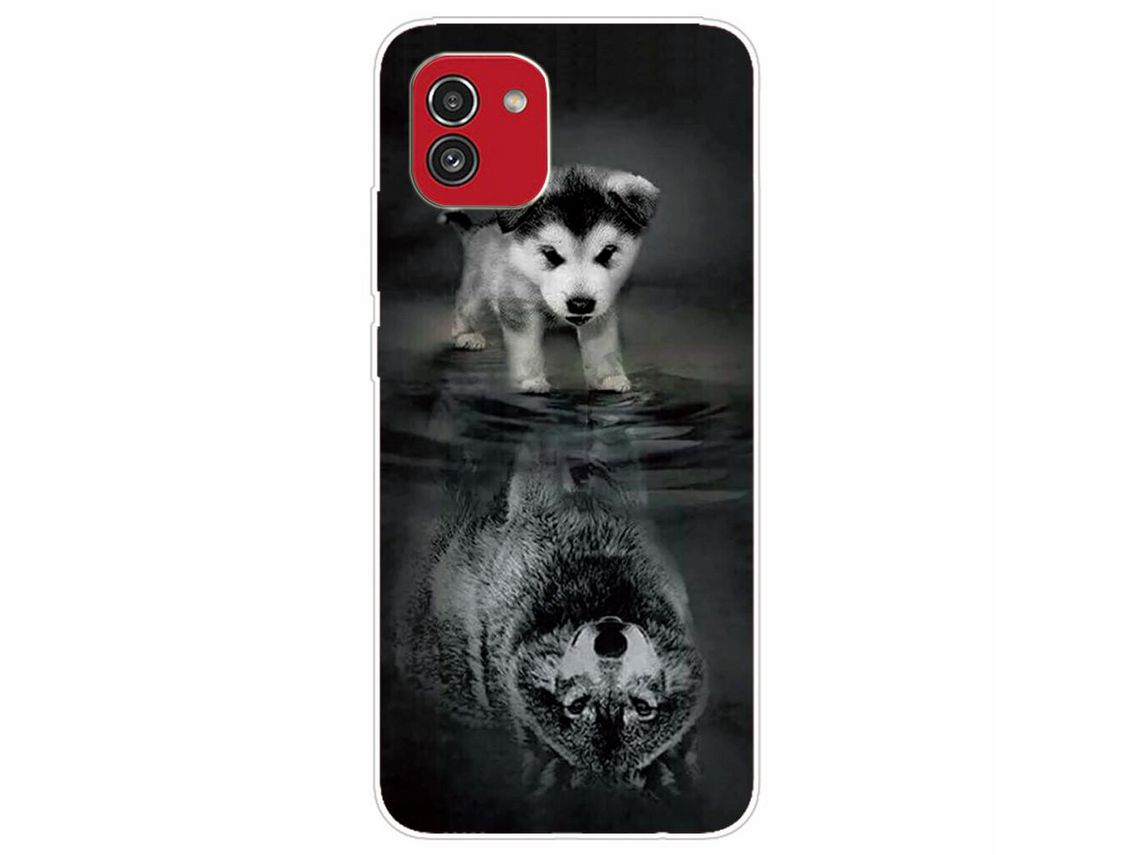 Capa para Samsung Galaxy A03 (164.2 X 75.9 X 9.1Mm) (TPU e PU - Multicor)