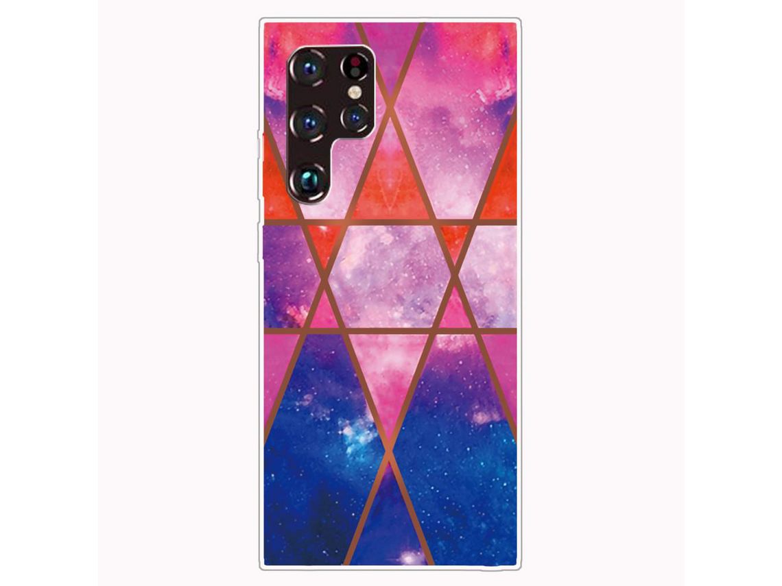Capa para Samsung Galaxy S22 Ultra (TPU e PU - Multicor)