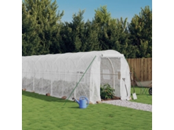 Vidaxl Estufa Com Estrutura De Aço 12 M² 6x2x2 M Branco