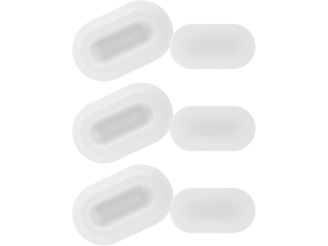 Conjunto de 3 Suportes Magnéticos para Controle Remoto, Fixadores Parede Autoadesivos em Silicone CHABERLU