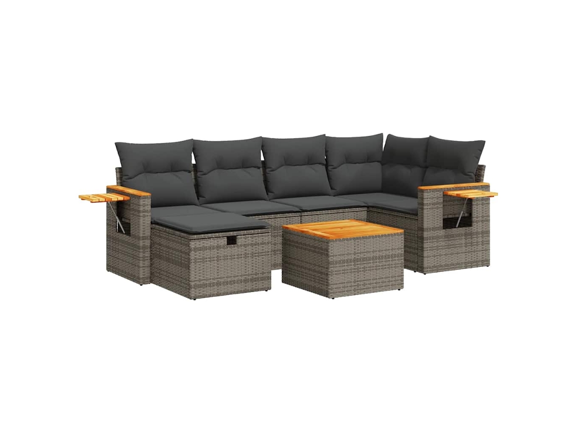 Garden Sofa Set, Garden Sofa Sets Vidaxl Cinzeto Rattan / Vime (n/a)