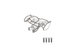 Cauda 1412amjx 14210 Rc Car Head up Wheel Tail Spoiler Peças de Substituição 14120 1412a MDUG