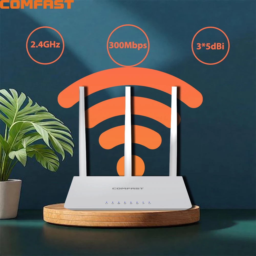 (cf-e130nv2 1km) Roteador Wi-fi Para Casa Com Antena E Plugue Padrão Europeu.