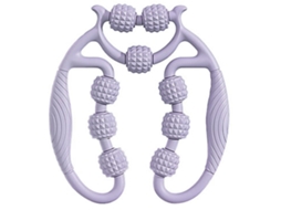 Massageador Circular Relaxante Para Pernas Com 9 Rodas, Muscular Tecidos Profundos, E Braços, Roxo.-aquaforge
