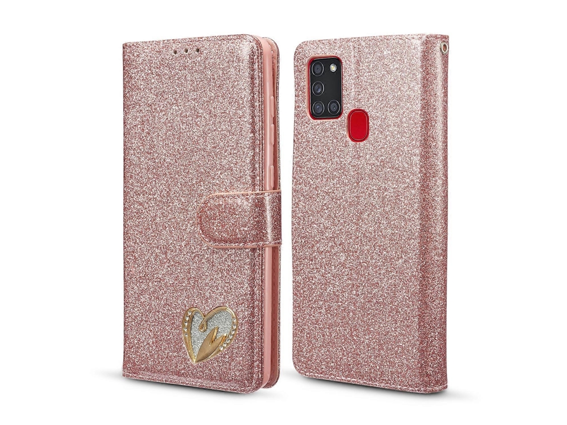 Capa Couro Resistente Ao Pó Para Samsung Galaxy A21, Elysve