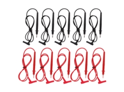 5set Ponteira de Teste Universal J.30029, 2mm, Fio 10A, para Multímetro, Instrumento Industrial | S/MARCA