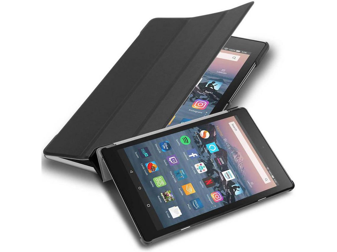 Capa para Kindle FIRE HD 8 2017 / 2018 (7. und 8. Gen.) CADORABO Preto