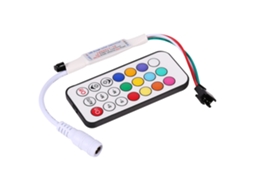 Laxiscreed Mini Controlador Remoto Sem Fio Ir 21 Teclas Com Controle Rgb Para 5v
