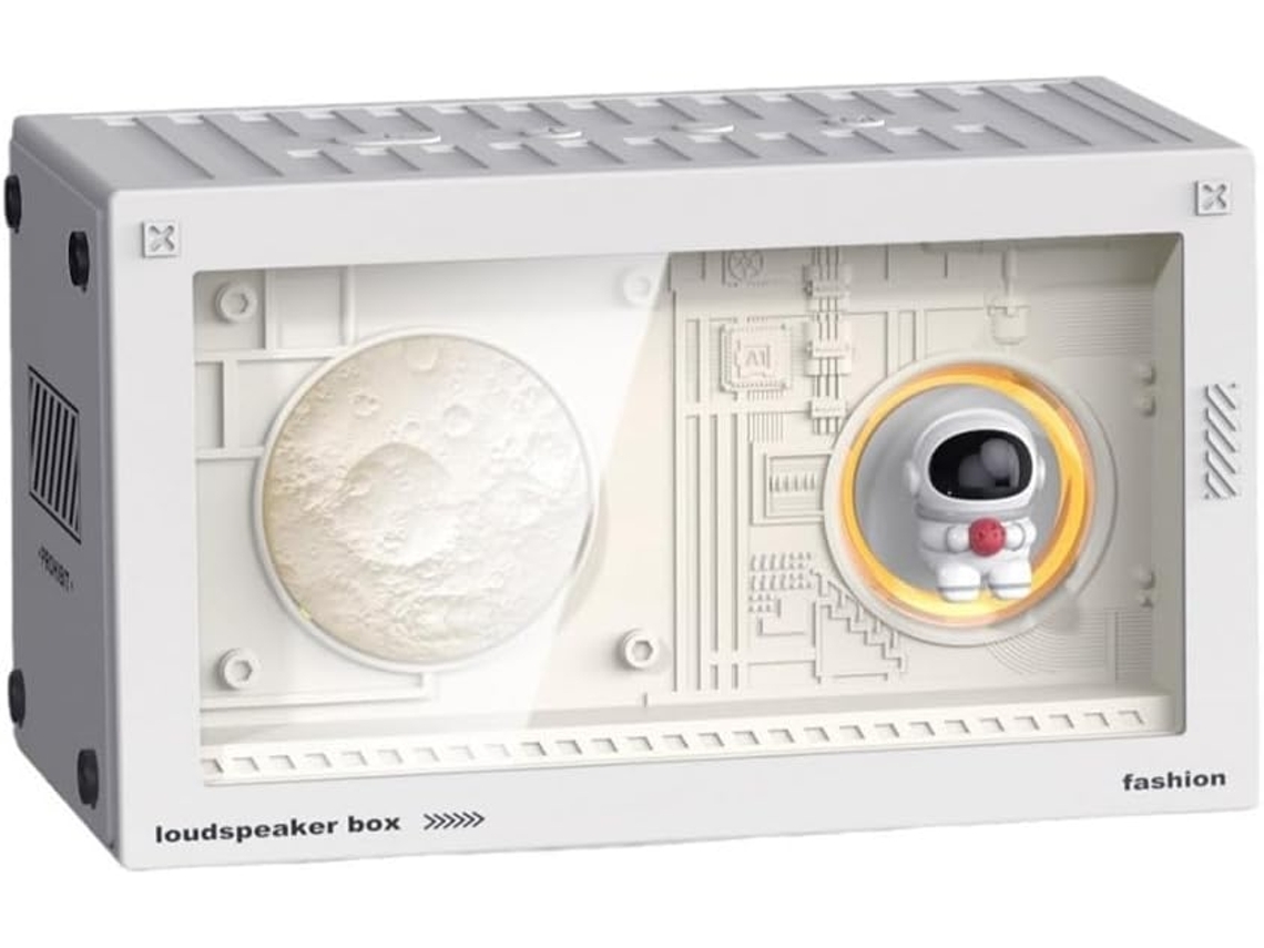 Caixa De Som Bluetooth Sem Subwoofer Hifi Transparente.