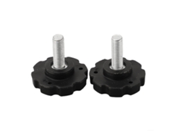 Replacement M8x25mm Thread Star Hand Knobs For Umbrella Base Fixing, Plastic And Steel With Zinc Coating, 2or 4-pieces