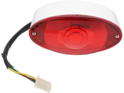Lanterna traseira de LED integrada para motocicleta, feita de plástico, compatível com veículos, luz de freio para uso.