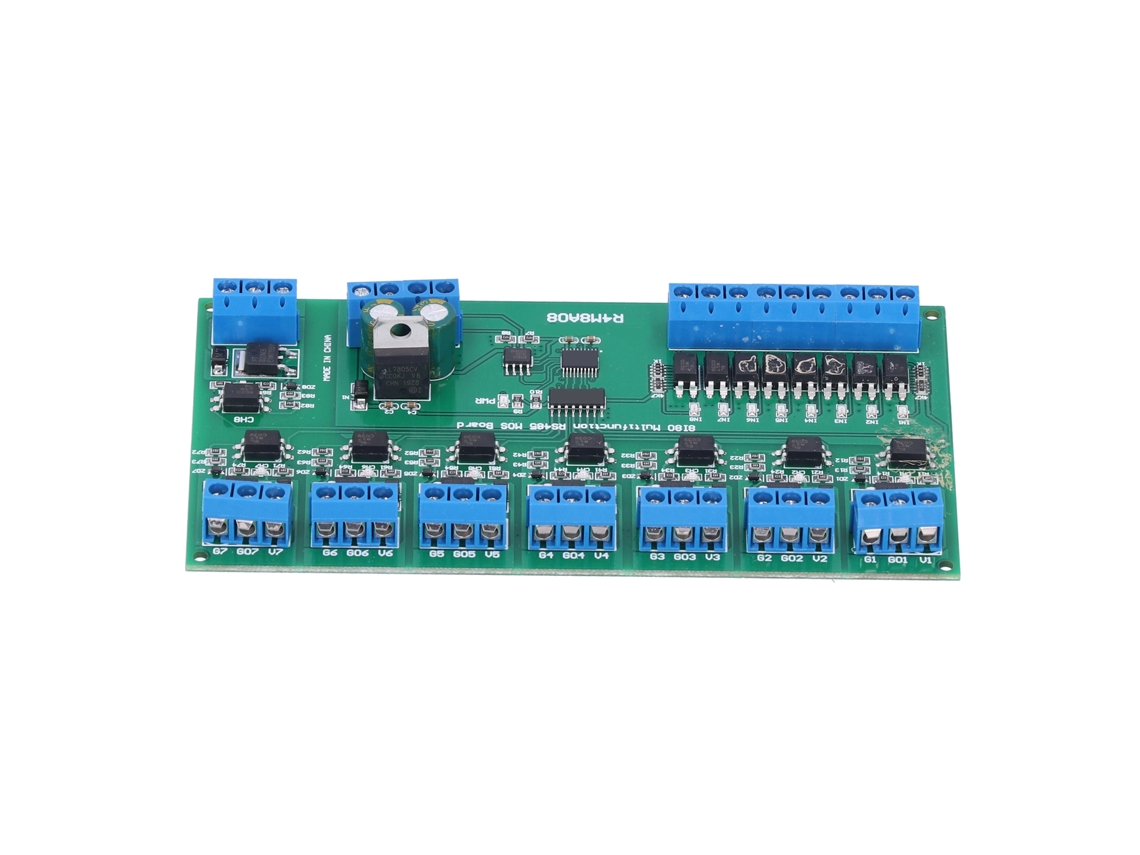 Módulo Mosfet Multifuncional 8 in 8 out Rs485 | S/MARCA