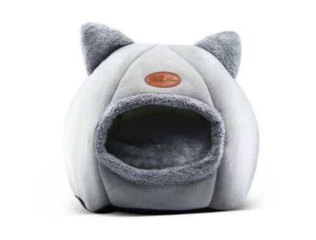 Cama para Gatos e Cães Macia e Aconchegante Cinza MEOIRUERY