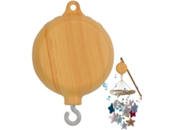 Motor Para Móbile De Berço, Caixa De Música Para Quarto De Bebê, Giratório, Toca 35 Melodias | Design De Sino De Vento