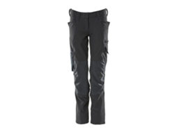 Calças Grandes Com Bolsos Para Joelheiras Accelerate 18088 Preto 44 / 32 MASCOT