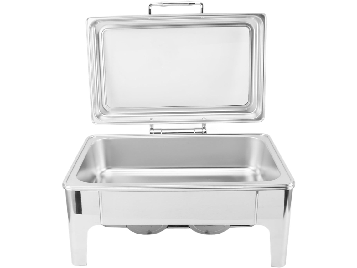 Conjunto De Buffet Retangular Com Suporte Para Aquecimento