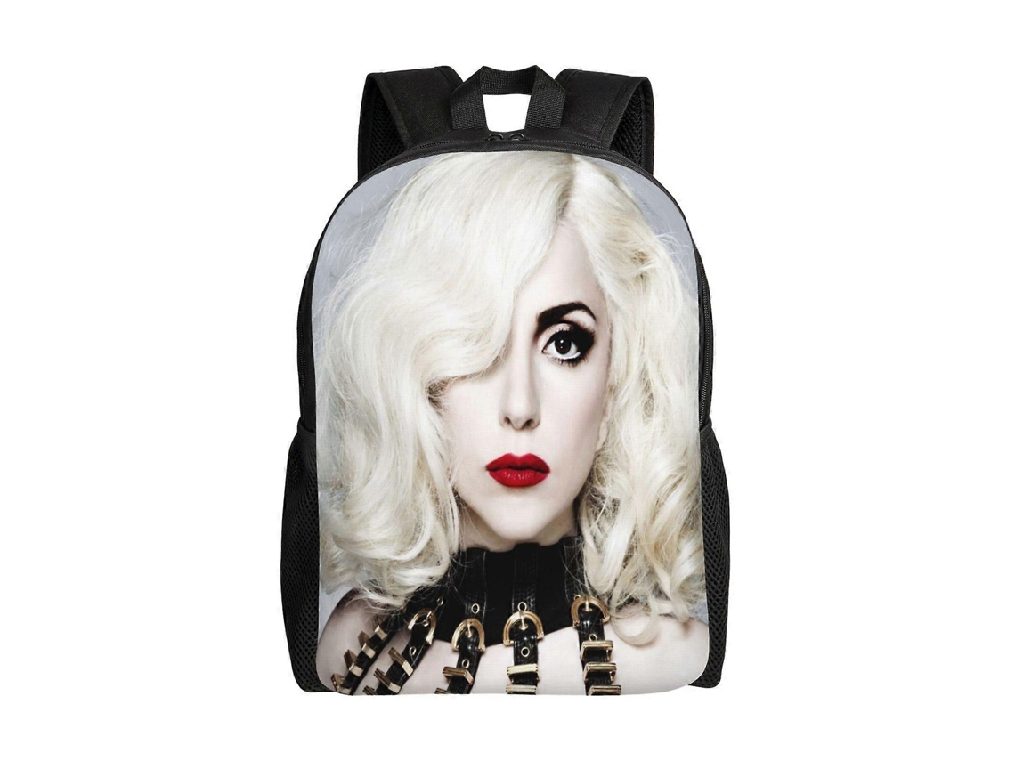 Mochila Lady Gaga Para Estudantes, Leve E Estilosa, Impermeável E Com Alça De Ombro Ajustável.