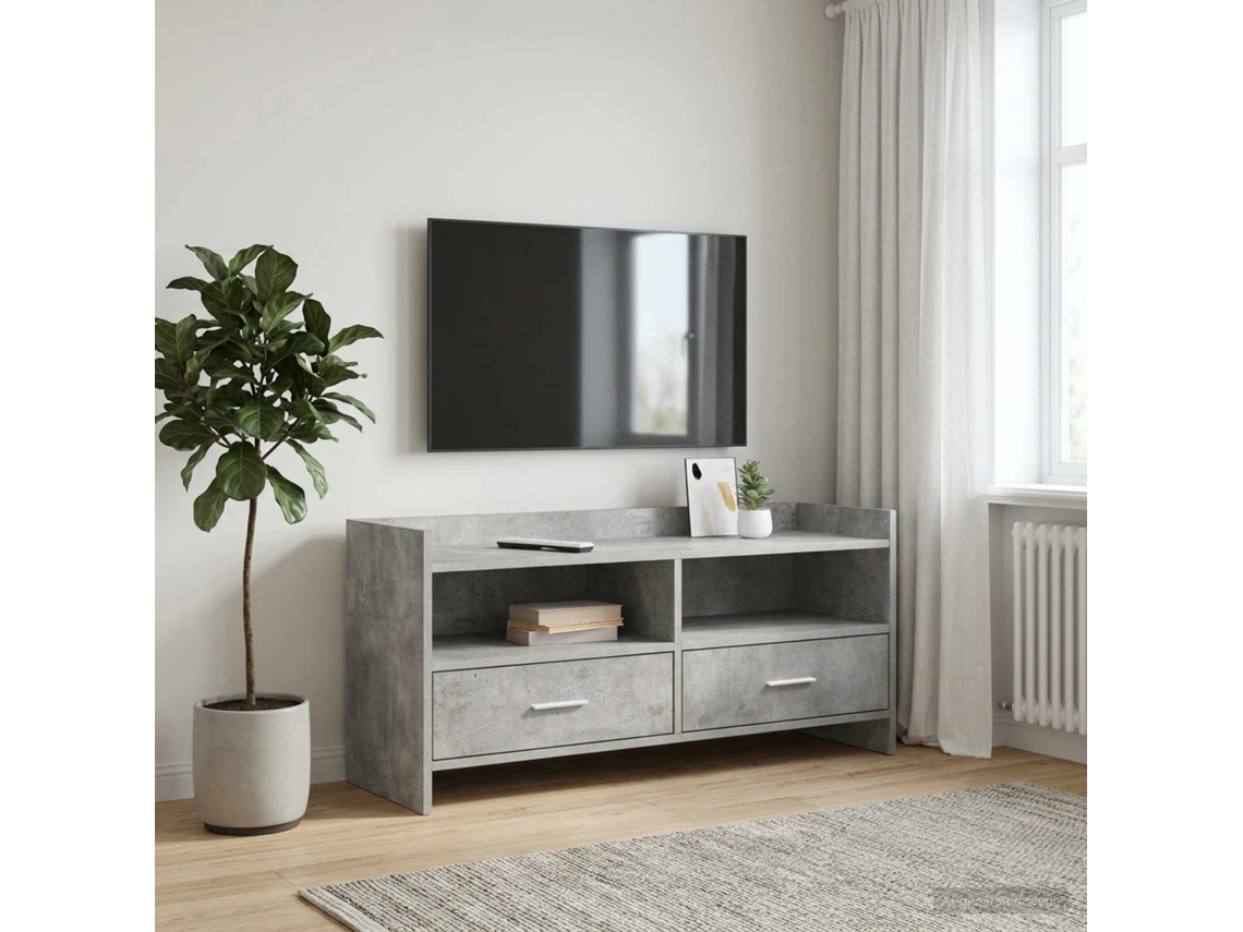 Vidaxl Gabinete Para Tv 100 X 33 X 47 Cm Cinzento Cimento