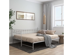 Estrutura sofá-cama de puxar 90x200 cm metal branco