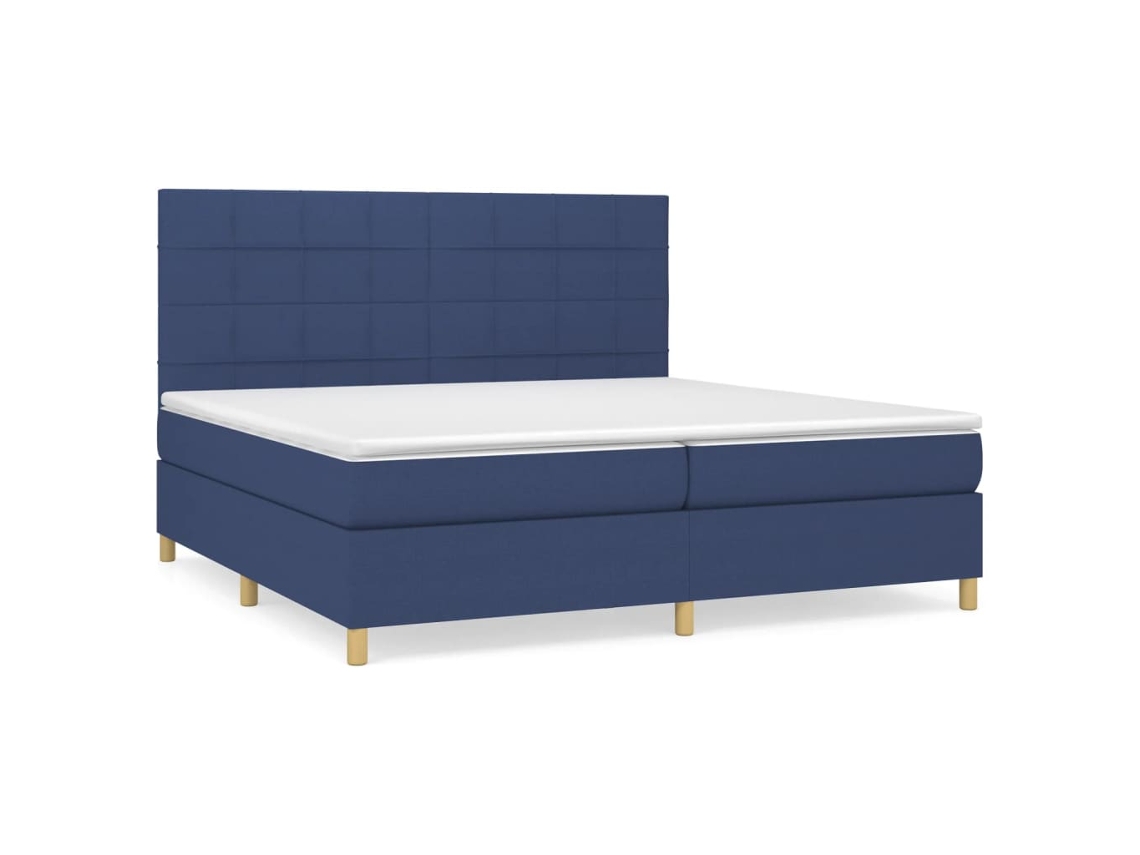Box Spring Bed, Box Spring Beds Vidaxl Azul Tecido (200 X 200 Cm)