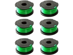 Compatível com Black+decker Gl7033 Gl8033 Gl9035 A6482 Kit com 6 Carretéis de Fio para Aparador de Grama AQUAFORGE