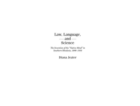 Livro Law, Language, and Science de Diana Jeater (Inglês - Capa Dura)