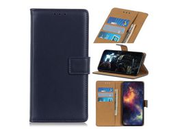Capa PU azul com apoio para Apple iPhone 6.5 (2019)
