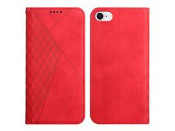Capa PU + TPU auto-absorvido com verso vermelho para iPhone 6 4.7 /6s 4.7 /7 4.7 /8 4.7 /SE (2nd Gen)